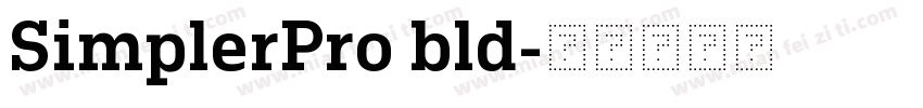 SimplerPro bld字体转换